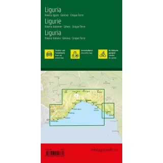 Ligurien - Italienische Riviera  1:150.000