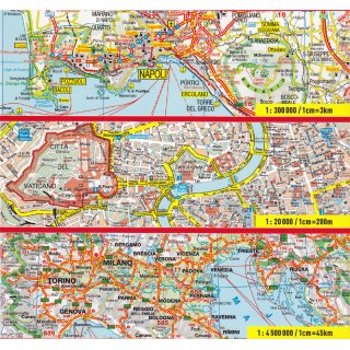 Italien Straenatlas 1:300.000