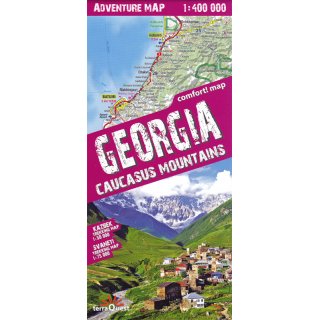 Georgia 1:400.000 - Caucasus Mountains