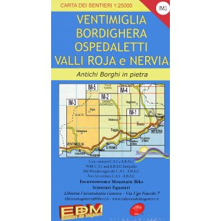 IM3 Ventimiglia, Bordighera, Ospedaletti, Valli Roja e Nervia 1:25.000