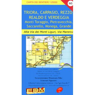 IM5 Triora, Carpasio, Rezzo, Realdo e Verdeggia 1:25.000