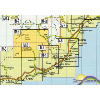 IM5 Triora, Carpasio, Rezzo, Realdo e Verdeggia 1:25.000