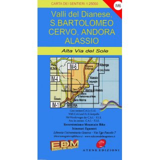 IM6 Valli del Dianese, S. Bartolomeo, Cervo, Andora, Alassio 1:25.000