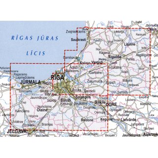 Riga und Umgebung 1:75.000