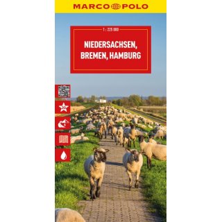 Niedersachsen, Bremen, Hamburg 1:200.000
