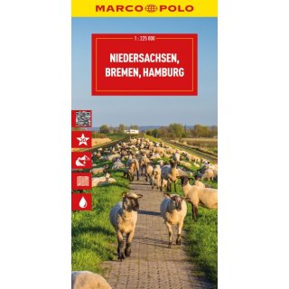 Niedersachsen, Bremen, Hamburg 1:200.000