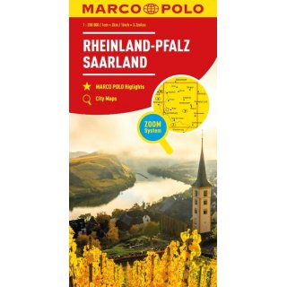 Rheinland-Pfalz / Saarland 1:200.000