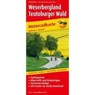 Weserbergland, Teutoburgerwald 1:200.000
