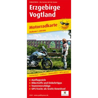 Erzgebirge, Vogtland 1:200.000
