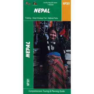 Nepal Touring and Planning Guide 1:500.000