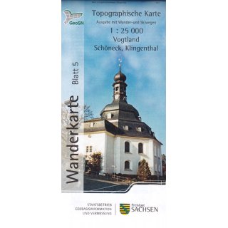 WK25 Blatt  5 Vogtland/Schöneck, Klingenthal 1:25.000