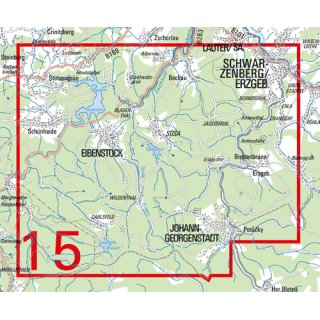 WK25 Blatt 14 Westerzgebirge/Geyer, Schwarzenberg 1:25.000