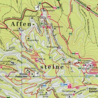 91 Hintere Schsische Schweiz, Blatt 1. 1:15.000
