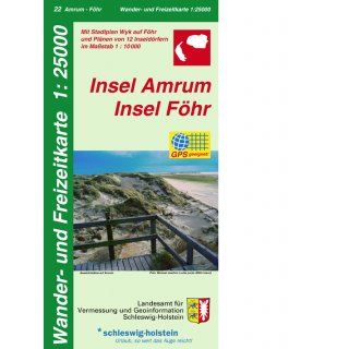 22 Insel Amrum - Insel Föhr 1:25.000