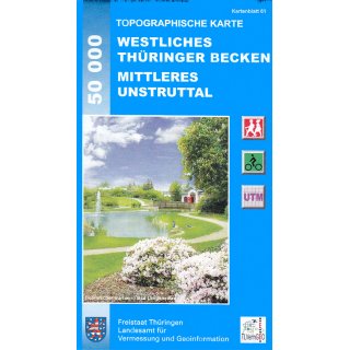 61 Westliches Thringer Becken - Mittleres Unstruttal 1:50.000
