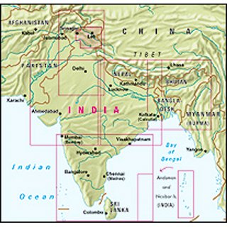 India: Ladakh, Zanskar 1:350.000