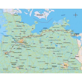 Jakobsweg Via Baltica von Usedom nach Bremen