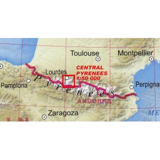 Central Pyrenees 1:50.000