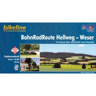 BahnRadRoute Hellweg - Weser 1:50.000