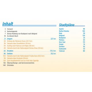 Donau-Radweg 4 - von Budapest nach Belgrad 1:75.000