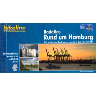 Radatlas Rund um Hamburg 1:20.000/1:75.000