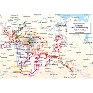 Radatlas Rund um Hamburg 1:20.000/1:75.000