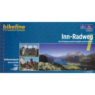 Inn-Radweg 1 - Vom Malojapass durchs Engadin nach Innsbruck 1:50.000