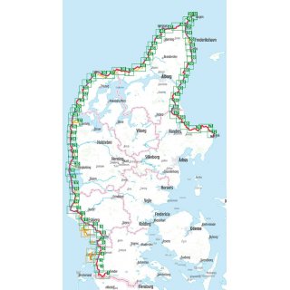 Nordseeksten-Radweg 4 (Dnemark) 1:75.000