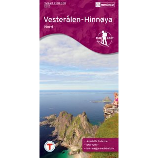 Vesterålen Hinnøya Nord 1:100.000