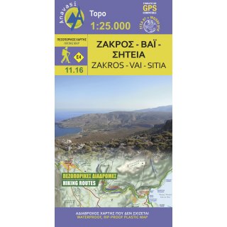 11.16 Zakros - Vai - Sitia 1:25.000