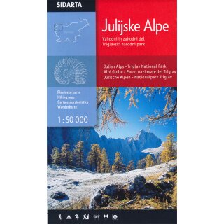 Julijske Alpe (Julische Alpen West und Ost) 1:50.000