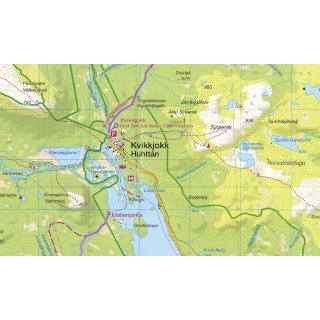 3 Kungsleden: Saltoluokta Padjelanta Kvikkjokk 1:75.000