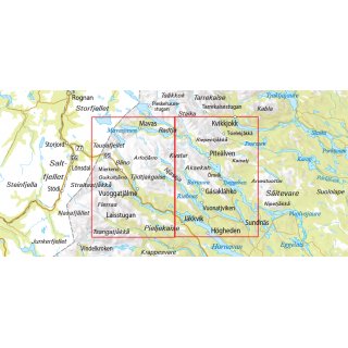 4 Kungsleden: Kvikkjokk Jkkvik 1:75.000