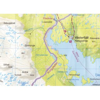 4 Kungsleden: Kvikkjokk Jkkvik 1:75.000