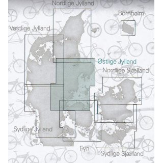 Jtland, Ost (stlige Jylland) 1:100.000