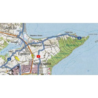 Jtland, Ost (stlige Jylland) 1:100.000