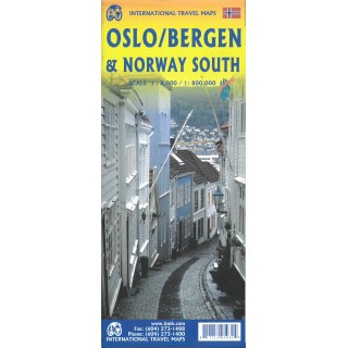 Oslo / Bergen & South of Norway 1:10.000 / 1:1.200.000