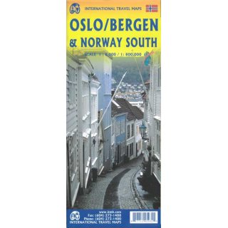 Oslo / Bergen & South of Norway 1:8.000 / 1:800.000