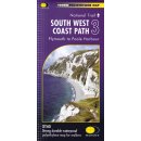 South West Coast Path 3 - Plymouth to Poole Harbour 1:40.000