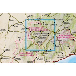 Naturpark Sierra de Grazalema 1:40.000