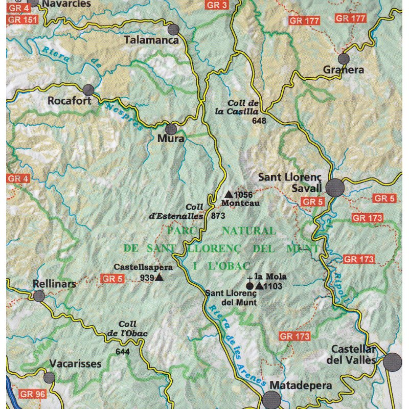 Sant Llorenç del Munt i l'Obac 1:25.000 - LandkartenSchropp.de Online Shop