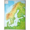 Skandinavien Reliefkarte 1:2.900.000