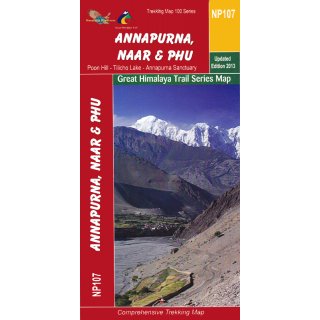 Annapurna, Naar & Phu 1:125.000