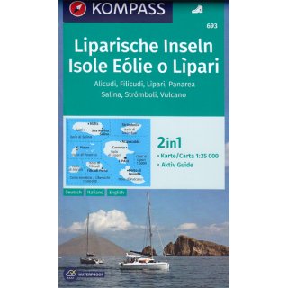WK  693 Isole Eólie o Lìpari (Liparische Inseln) 1:25.000