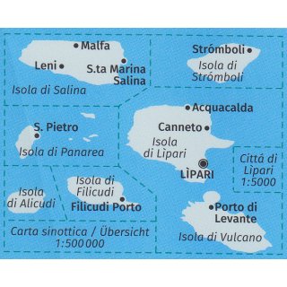 WK  693 Isole Elie o Lpari (Liparische Inseln) 1:25.000
