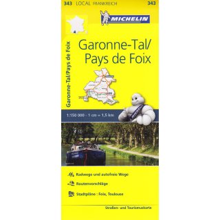 Garonne-Tal/Pay de Foix 1:150.000