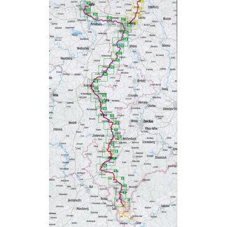 Elster-Radweg, Radweg Berlin-Leipzig 1:50.000