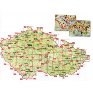 Turistick Mapa (Wanderkarten Tschechien) 1:40.000