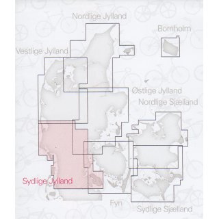 Jtland, Sd (Sydlige Jylland) 1:100.000
