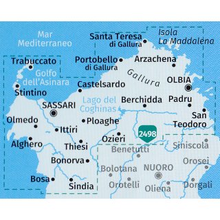 WK 2497 Sardegna Nord (Sardinien Nord) 1:50.000